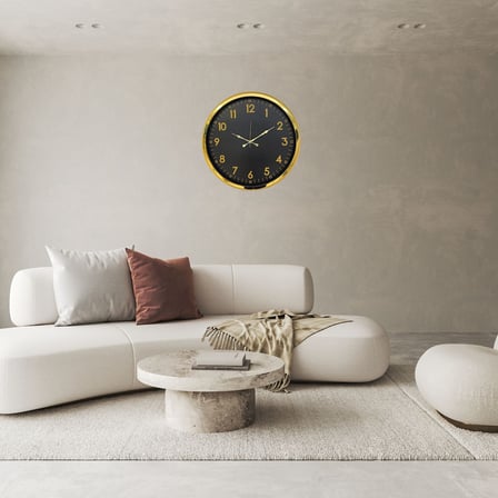 Gold Standart Gold Rakamlı 52 x 52 Cm Duvar Saati