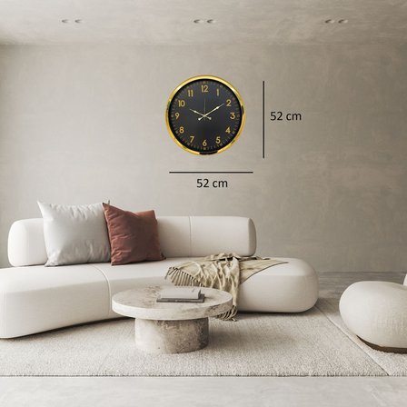 Gold Standart Gold Rakamlı 52 x 52 Cm Duvar Saati