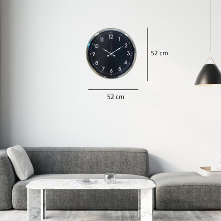 Krom Standart Dekoratif 52 x 52 Cm Duvar Saati