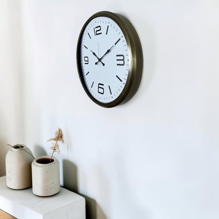 Eskitme Modern 52 Cm Metal Dekoratif Duvar Saati