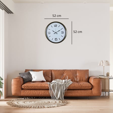 Eskitme Modern 52 Cm Metal Dekoratif Duvar Saati