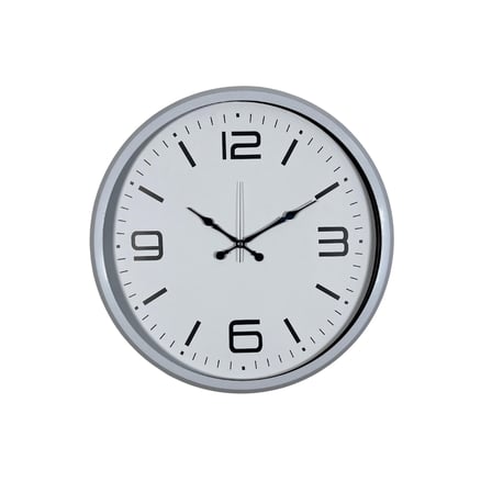 Beyaz Modern Prestij 52 Cm Metal Duvar Saati