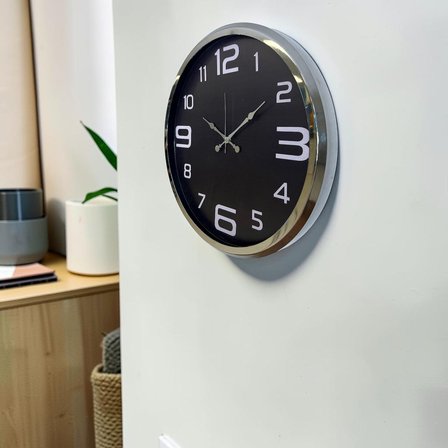 Krom Modern Edge 52 x 52 Cm Duvar Saati