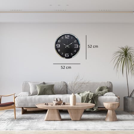 Krom Modern Edge 52 x 52 Cm Duvar Saati