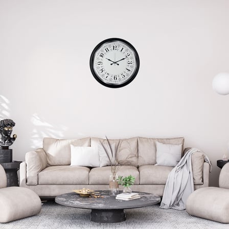 Siyah Classic Heritage 52 x 52 Cm Duvar Saati