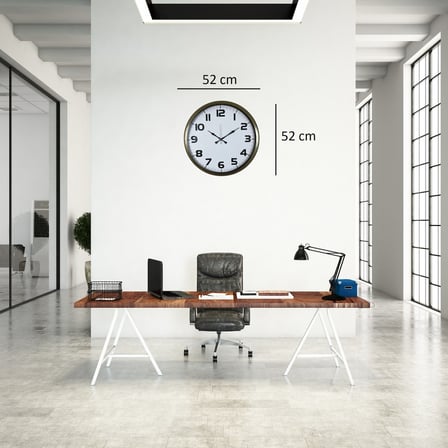 Eskitme 52 Cm Metal Klasik Duvar Saati