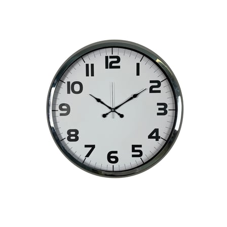 Krom 52 Cm Metal Klasik Duvar Saati