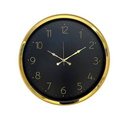 Gold Dekortaif 52 x 52 Cm Duvar Saati