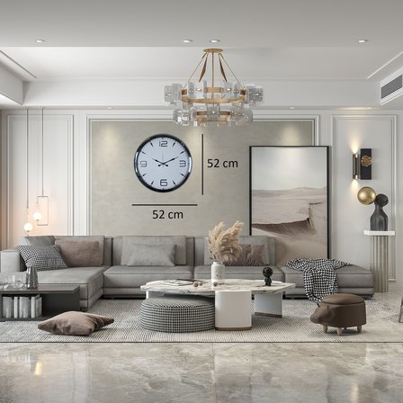 Regal Silver 52 x 52 Cm Duvar Saati