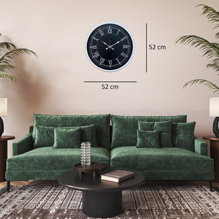 Beyaz Roma Asalet 52 x 52 Cm Duvar Saati