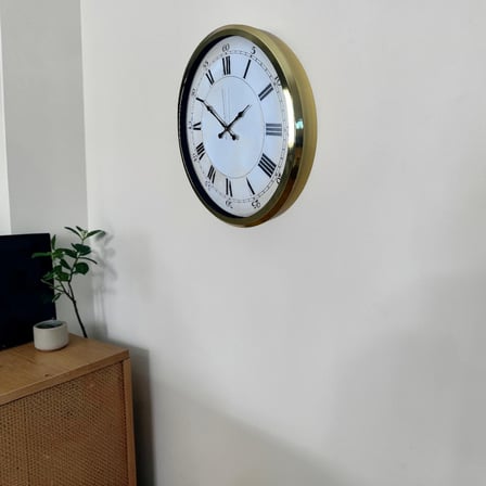 Gold Zarafet 52 Cm Metal Duvar Saati