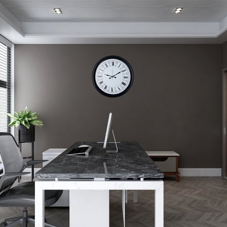Siyah Royal Vienna 52 x 52 Cm Duvar Saati