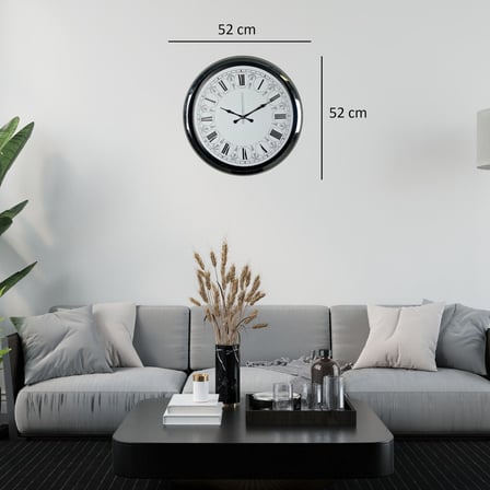Krom Mnadala Desenli 52 x 52 Cm Duvar Saati