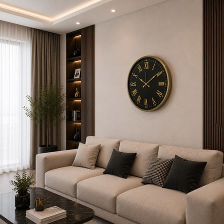 Eskitme Roma Elegant 52 x 52 Cm Duvar Saati