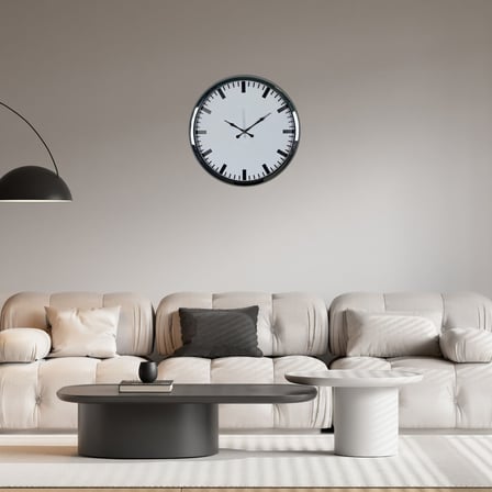 Krom Pure Simple Desenli 52 x 52 Cm Duvar Saati