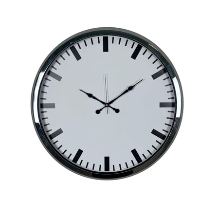 Krom Pure Simple Desenli 52 x 52 Cm Duvar Saati