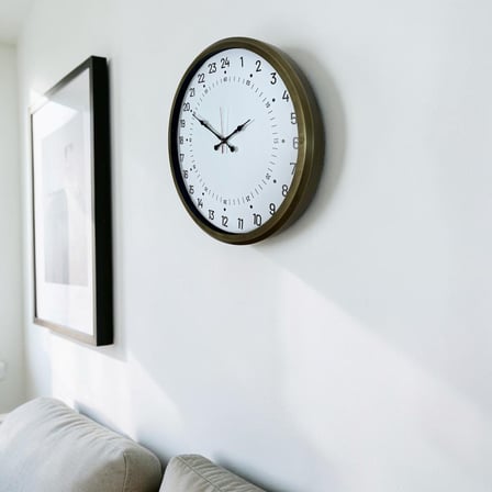 Eskitme 24 Saat Göstergeli Özel Tasarım Duvar Saati