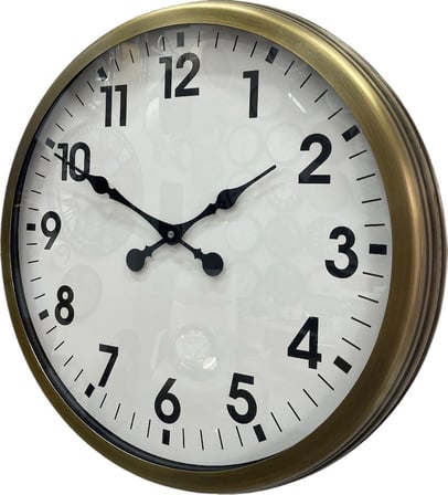 60 cm Eskitme Metal Standart Duvar Saati