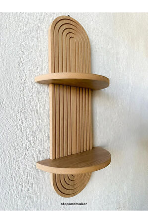 Ahşap (MDF) Dekoratif Duvar Rafı - (70*20 CM)