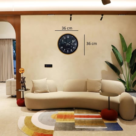 Kahverengi 36 Cm Atatürk İmzalı Dekoratif Duvar Saati