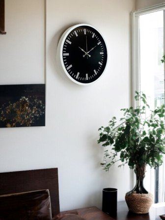 Beyaz 36 Cm Modern Duvar Saati