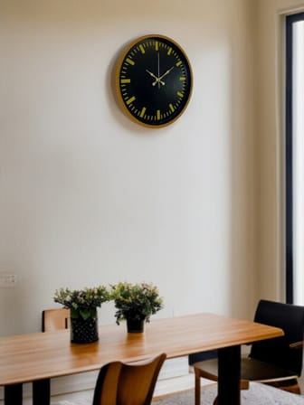 36 Cm Kahverengi Modern Duvar Saati