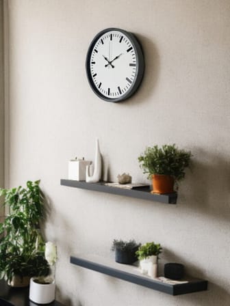 36 Cm Gri Sade Dekoratif Duvar Saati