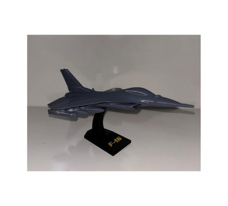 F-16 Fighting Falcon 3d Baskı Maket Boyanabilir Savaş Uçağı Modeli