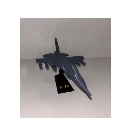 F-16 Fighting Falcon 3d Baskı Maket Boyanabilir Savaş Uçağı Modeli