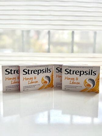 Strepsils Bal ve Limon Aromalı 24 Pastil 4’LÜ SET