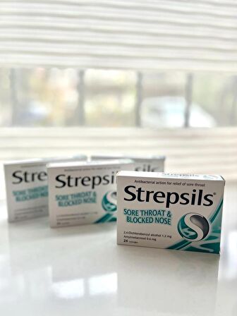 Strepsils Mentollü Boğaz Pastili 24 Pastil 4’LÜ SET