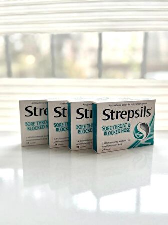 Strepsils Mentollü Boğaz Pastili 24 Pastil 4’LÜ SET