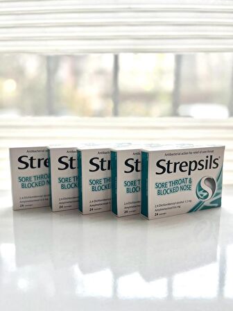 Strepsils Mentollü Boğaz Pastili 24 Pastil 5’Lİ SET