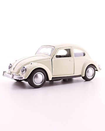 Sevgiliye Eşe Sürpriz Hediye Metal Vosvos Araba Dıe Cast Büyük Boy 12cm Beyaz Nostalji