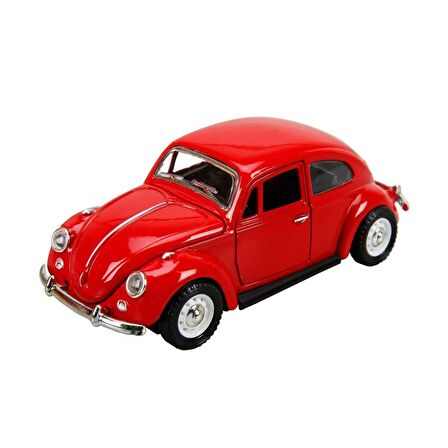Kırmızı Çek-Bırak Metal Vosvos Araba Dıe Cast Büyük Boy 12cm