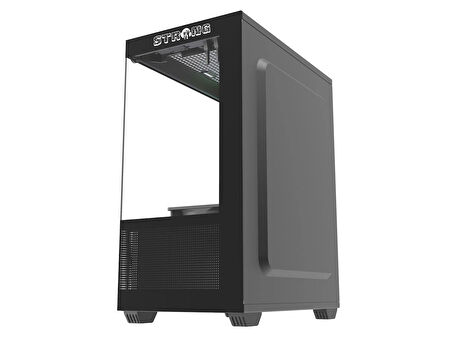 Strong Berry Siyah 3x 120mm ARGB mATX Gaming Bilgisayar Kasası Powersız