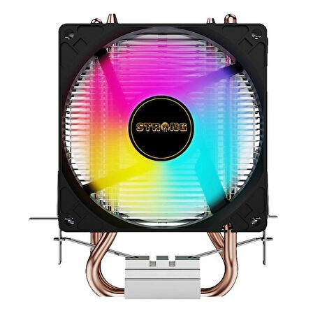 Strong M2-Pro Rainbow 2 Bakır Borulu 105W Tdp Intel/amd Kule Tipi Işlemci Cpu Fan