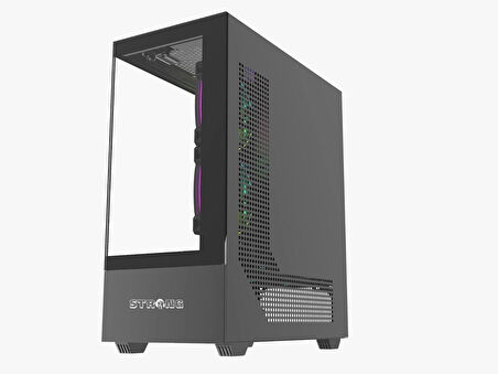 Strong Melkor Siyah 6x 120mm ARGB ATX Gaming Bilgisayar Kasası Powersız