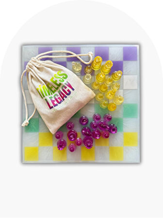 Renkli Tasarım Satranç 