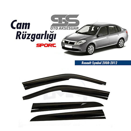 Cam Rüzgarlığı Renault Symbol Thalia 2008-2012Mügen Tip Piano Black