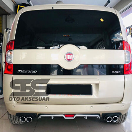 Fiat Fiorino Difüzör Arka Tampon Eki 4 Egzoz Çıkışlı Gri