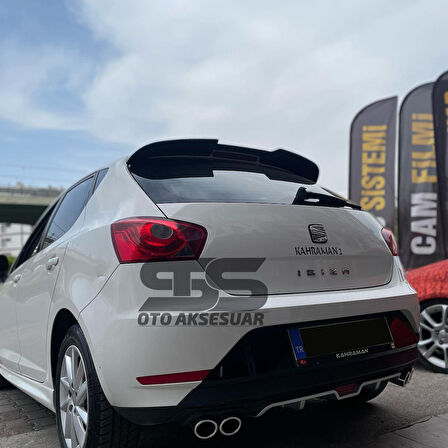 Seat İbiza Difüzör Arka Tampon Eki 4 Egzoz Çıkışlı Gri