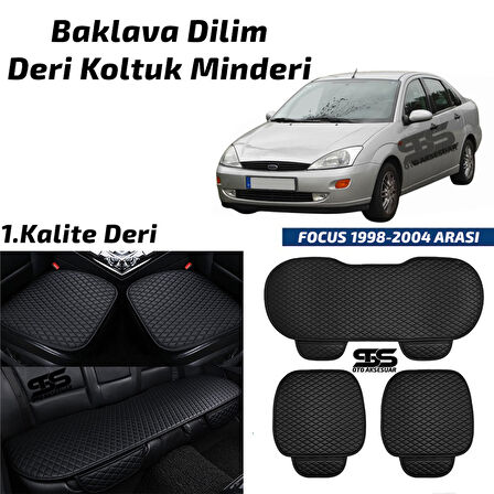 Ford FOCUS 1 1998–2004 Arası Siyah Deri Oto Koltuk Minderi