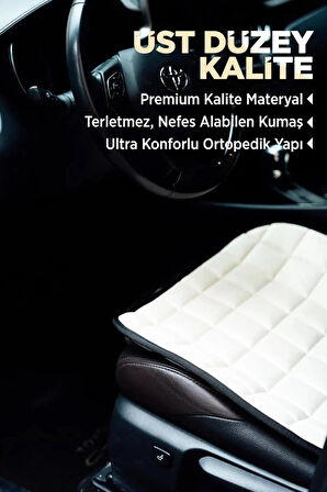 Hyundai İ20 Antrasit Renk Tay Tüyü Cepli & Terletmez Sırtlı Oto Koltuk Minder Seti - Koltuk Koruma Kılıfı (ÖN & ARKA TAM SET)