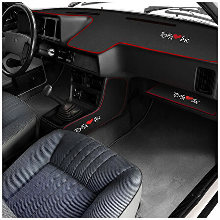 Tofaş Düşük (Alçak) Torpido Koruma Halısı & Vites Konsol Yan Halısı & Torpido Alt Sehpa Örtüsü