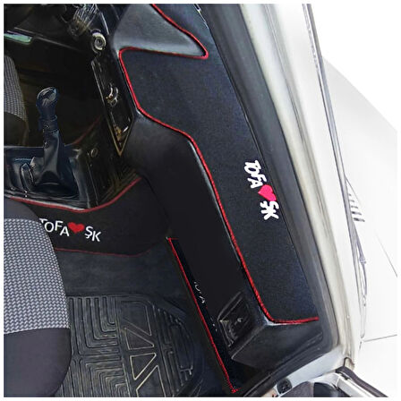 Tofaş Düşük (Alçak) Torpido Koruma Halısı & Vites Konsol Yan Halısı & Torpido Alt Sehpa Örtüsü