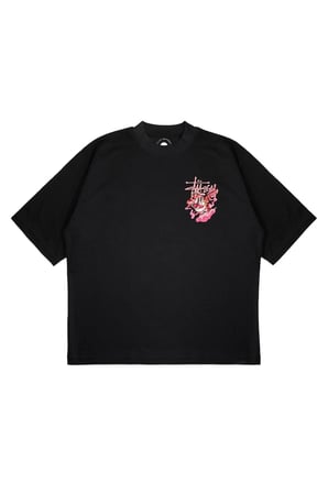 Unisex Oversize STUSSY TIGER Baskılı Boxy Fit Kalın Kumaşlı (240gsm) T-shirt