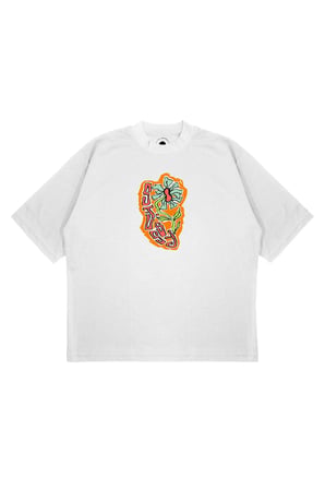 Unisex Oversize STUSSY PAPATYA LOGO Baskılı Boxy Fit Kalın Kumaşlı (240gsm) T-shirt