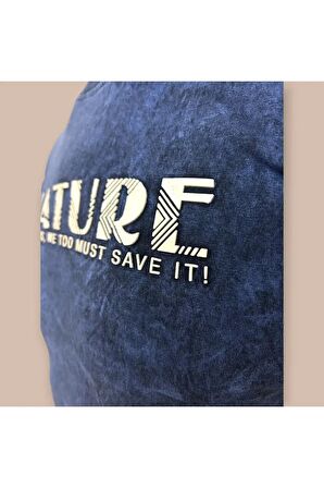 Erkek  Fit Kesim Enjeksiyon Baskılı Pamuklu T-Shirt