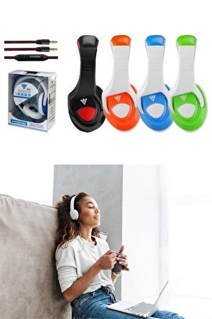 Sylar Vykon MQ4440mm Sürücülü Mikrofonlu Bilgisayar Kulaklığı Jak Girişli